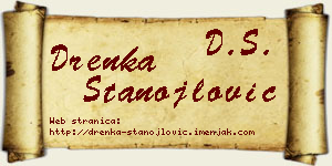 Drenka Stanojlović vizit kartica